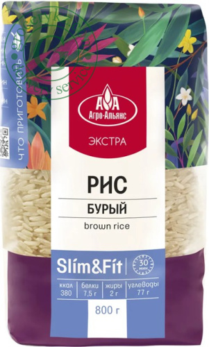 Agro Alliance brown rice, 800 g