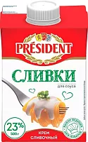 President cream for sauce, 23%, 500 ml