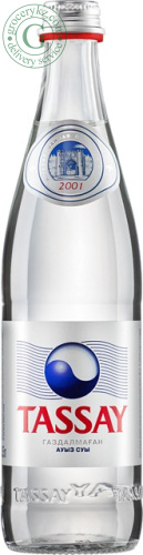 Tassay still water, 0.5 l (glass bottle)