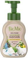 BioMio foam for washing dishes, vegetables and fruits, lemongrass oil, 350 ml