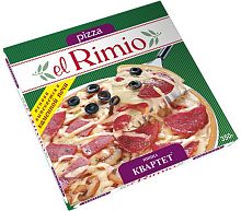 El Rimio frozen pizza, quartet, 350 g