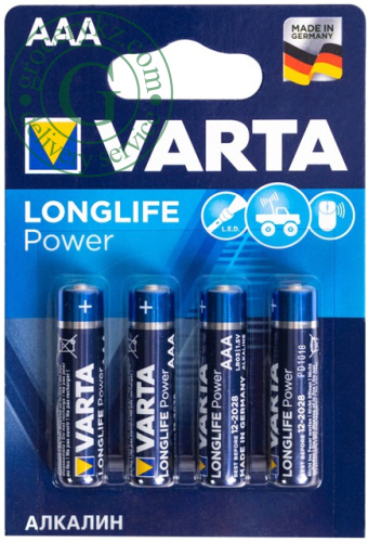 Varta Longlife Power AAA batteries, 4 pc picture 2