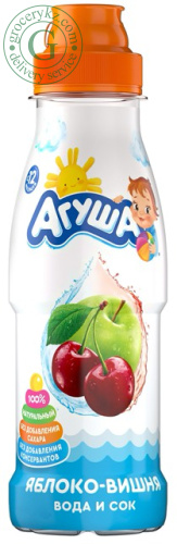 Agusha juice and water, apple and cherry, 300 ml