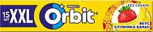Orbit XXL gum, strawberry and banana, 20.4 g