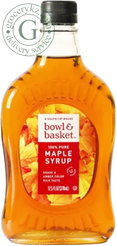 Bowl & Basket 100% pure maple syrup, 370 ml