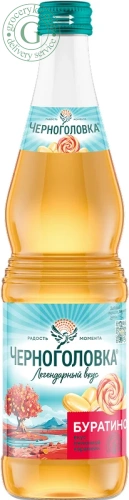 Chernogolovka sparkling drink, buratino, 0.5 l (glass)