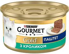 Purina Gourmet wet cat food, rabbit, pate, 85 g