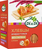 Di&Di amaranth crispbread with onion, 195 g