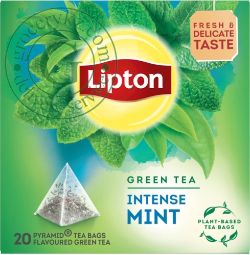 Lipton green tea, intense mint, 20 pyramids