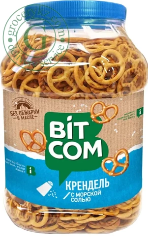 Bitcom pretzels with sea salt, 450 g