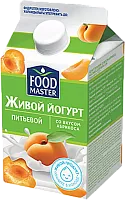 Foodmaster drinking live yogurt, peach, 450 g