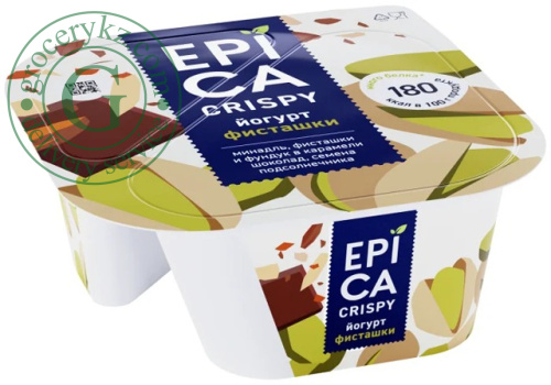 Epica Crispy yogurt, pistachio, 140 g