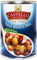 Castello di Battipaglia canned four beans mix, 400 g