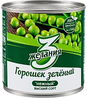 3 zhelaniya green peas, 400 g