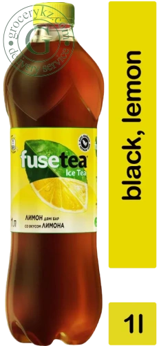 Fuse-Tea black ice tea, lemon, 1 l