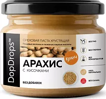 DopDrops peanut butter, crunch, 250 g
