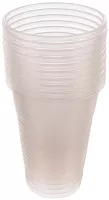 Iskrinka disposable big plastic cups, 500 ml, 10 pc