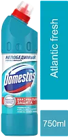 Domestos toilet cleaner, atlantic fresh, 750 ml