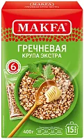 Makfa buckwheat in bags, 6 bags, 400 g