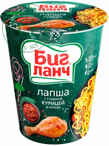 Big Lunch noodles with stewed chicken and onions, 65 g