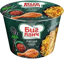 Big Lunch noodles with stewed chicken and onion, 90 g