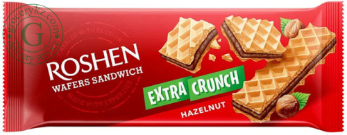 Roshen wafers, hazelnut, 142 g