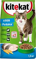 Kitekat dry cat food, fish, 1900 g