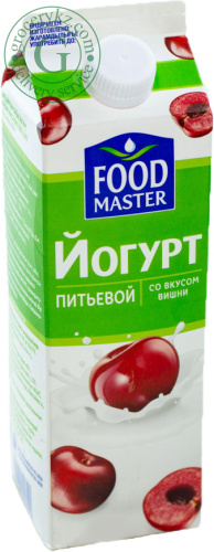 FoodMaster yogurt, drinking, cherry, 2%, 900g