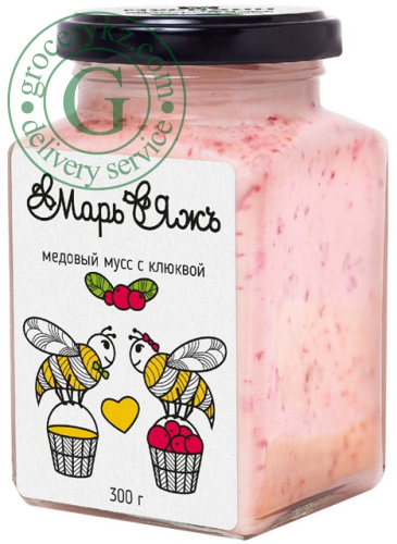 Mar&Jazh honey mousse with cranberries, 300 g