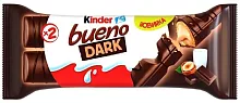 Kinder Bueno Dark wafers with creamy nut filling, 43 g