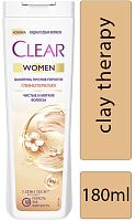Clear Women shampoo, сlay therapy, 180 ml