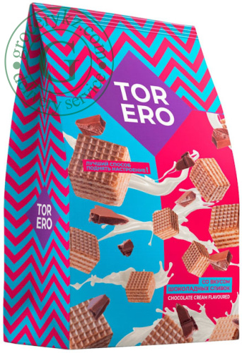 Torero mini wafers, chocolate cream flavoured, 125 g