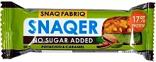 Snaqer protein bar, pistachio & caramel, 50 g