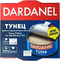 Dardanel tuna fillet in sunflower oil, 140 g