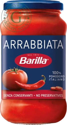 Barilla Arrabbiata tomato sauce with chilli peppers, 400 g