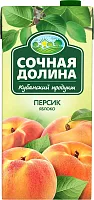 Sochnaya Dolina peach and apple juice, 0.95 l