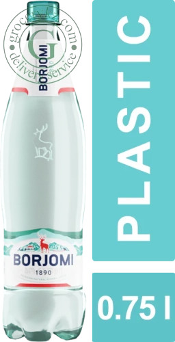 Borjomi sparkling water, 0.75 l