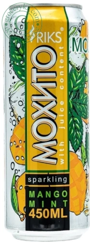 Riks mojito drink, mango and mint, 0.45 |