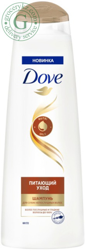 Dove shampoo, for for dry unruly hair, 380 ml