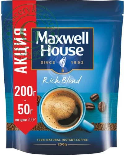 Maxwell House Rich Blend instant coffee, 250 g