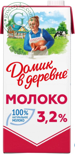 Domik v derevne UHT milk, 3.2%, 950 ml
