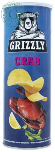 Grizzly potato chips, crab, 130 g
