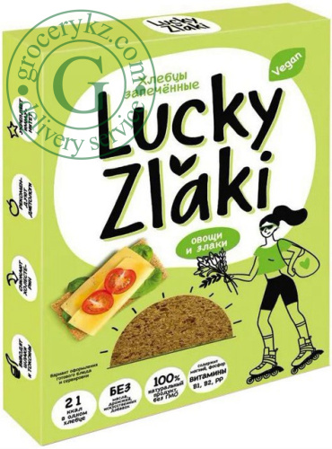Lucky Zlaki baked crispbread, cereals and vegetables, 72 g