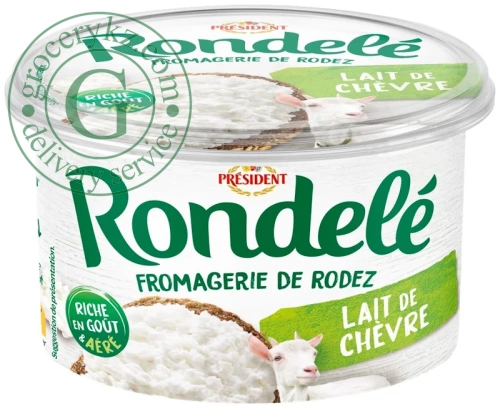 President Rondele cheese, 125 g President Rondele cheese, 125 g