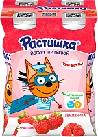 Rastishka yogurt, drinking, strawberries, 1.6%, 360 g