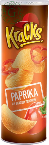 Kracks potato chips, paprika, 160 g