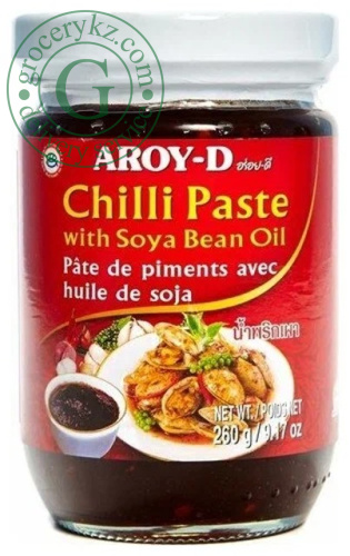 Aroy-D chili paste with soybean oil, 260 g