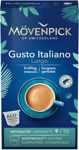 Movenpick Nespresso coffee capsules, gusto italiano, 10 pc