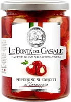 Le Bonta del Casale peppers stuffed by cheese, 314 ml