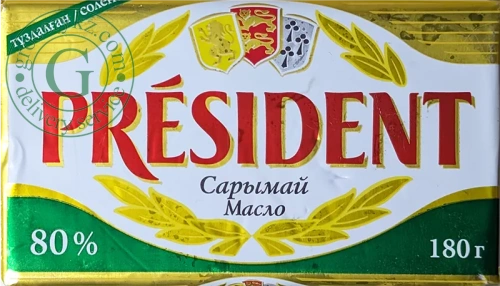 President salted butter, 80%, 180 g President salted butter, 80%, 180 g